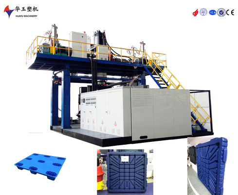 2層の二面プラスチックパレット ブローモールディングマシン 専用電圧MOOG 200ポイント パリソン制御